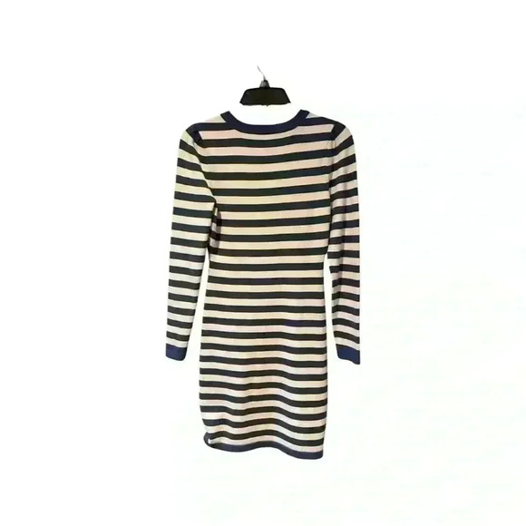 Milly Blue and White Striped Long Sleeved Sweater Dress Size Small - Picture 2 of 14
